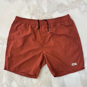 Wellen Huckberry Classic Swim Short 7” Men’s Size XL Red